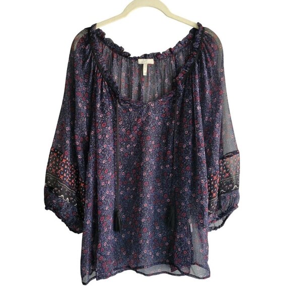 Joie Tops - Joie Boho 100% Silk Blouse Size M